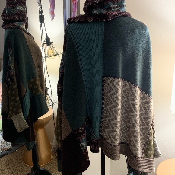 Anthropologie Sleeping On Snow Poncho OS S… - Picture 6 of 8